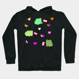 Rotund Lesbian Frogs Hoodie